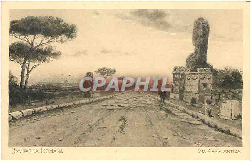 CPA Campagna Romana Via Appia Antica