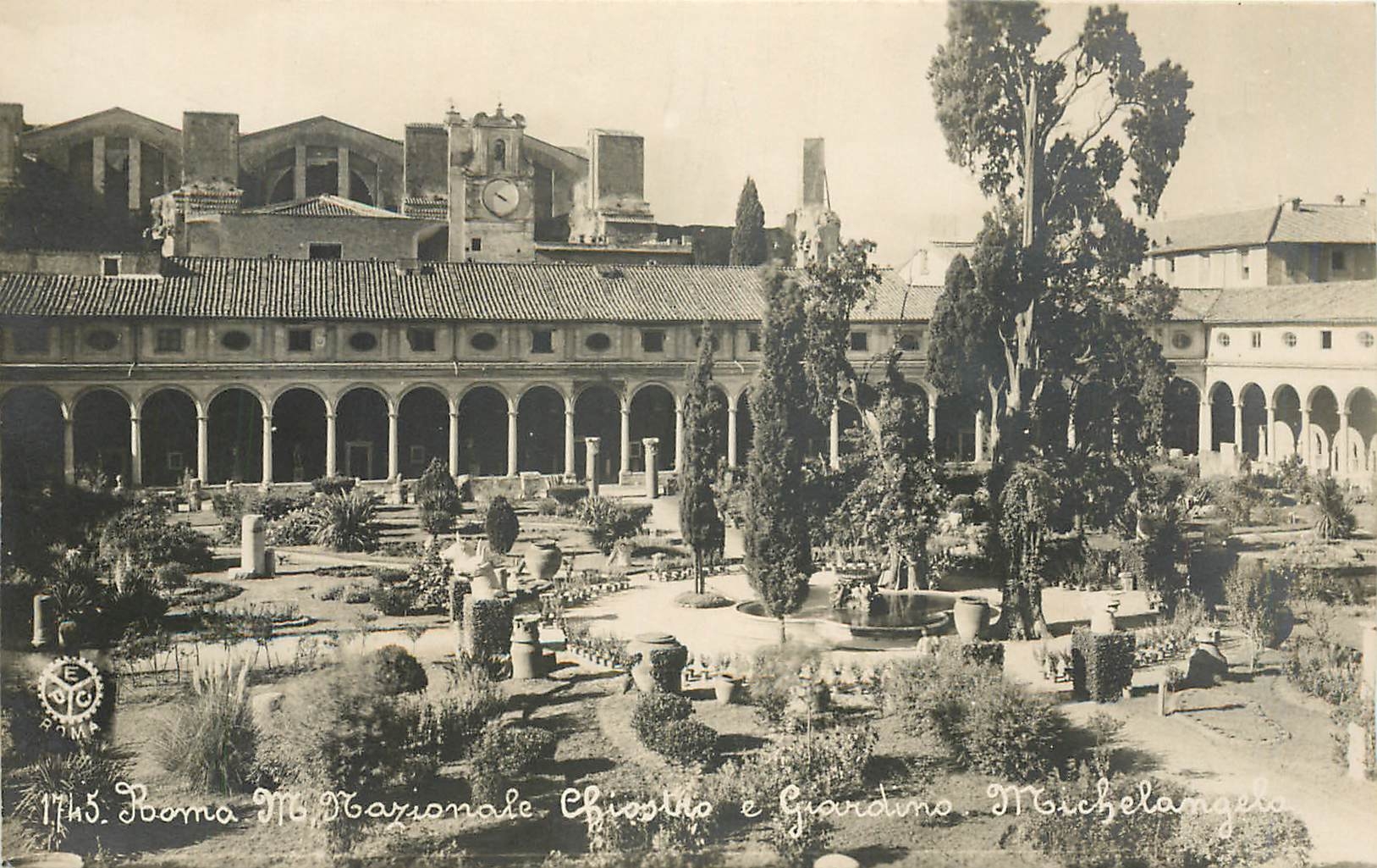 CPA Roma M Nazioale Chissiro e Giardino Michelangelo