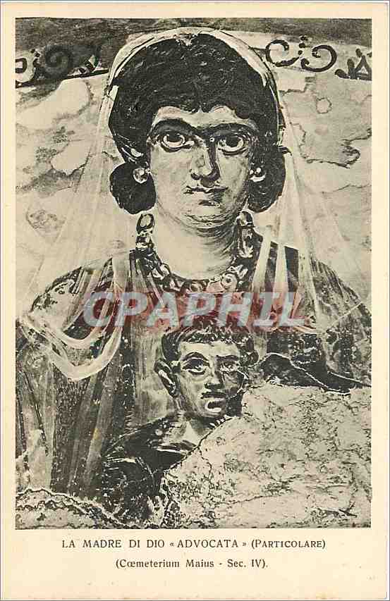 CPA La Madre di dio Advocata (Particolare) (Coemeterium Maius Sec IV)