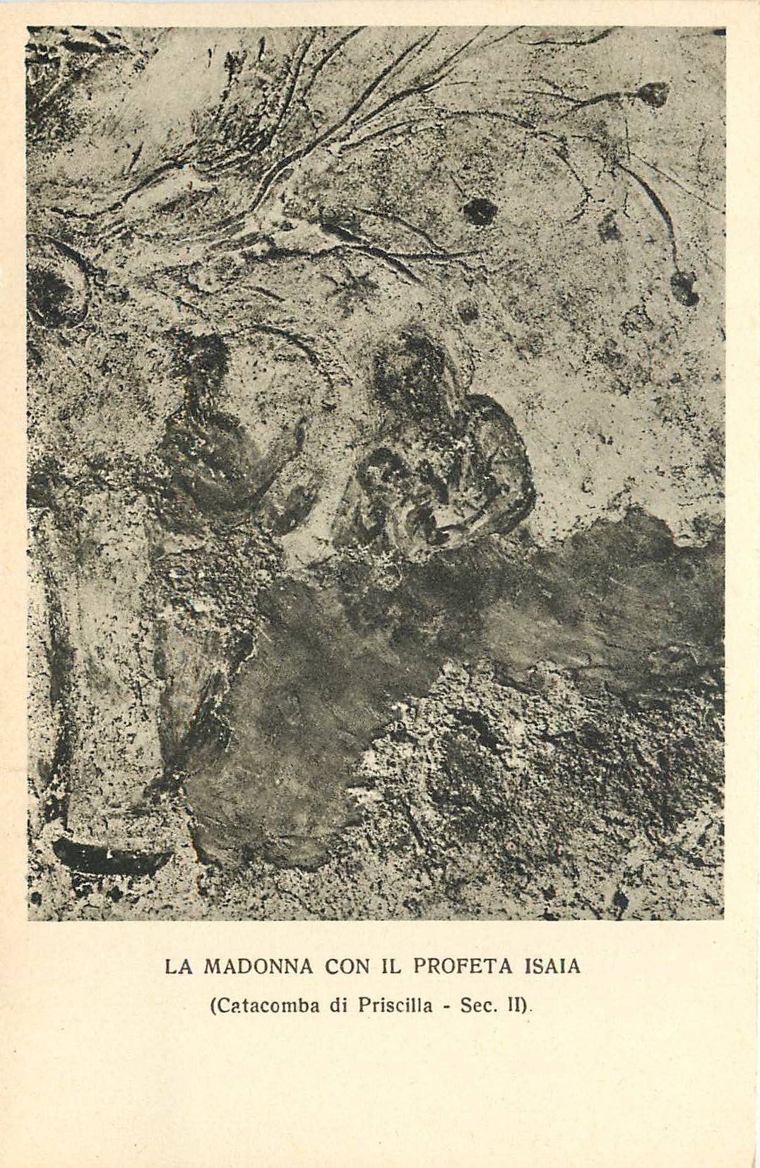 CPA La Madonna Con Il Profeta Isaia (Catacombe di Priscilla Sec II)