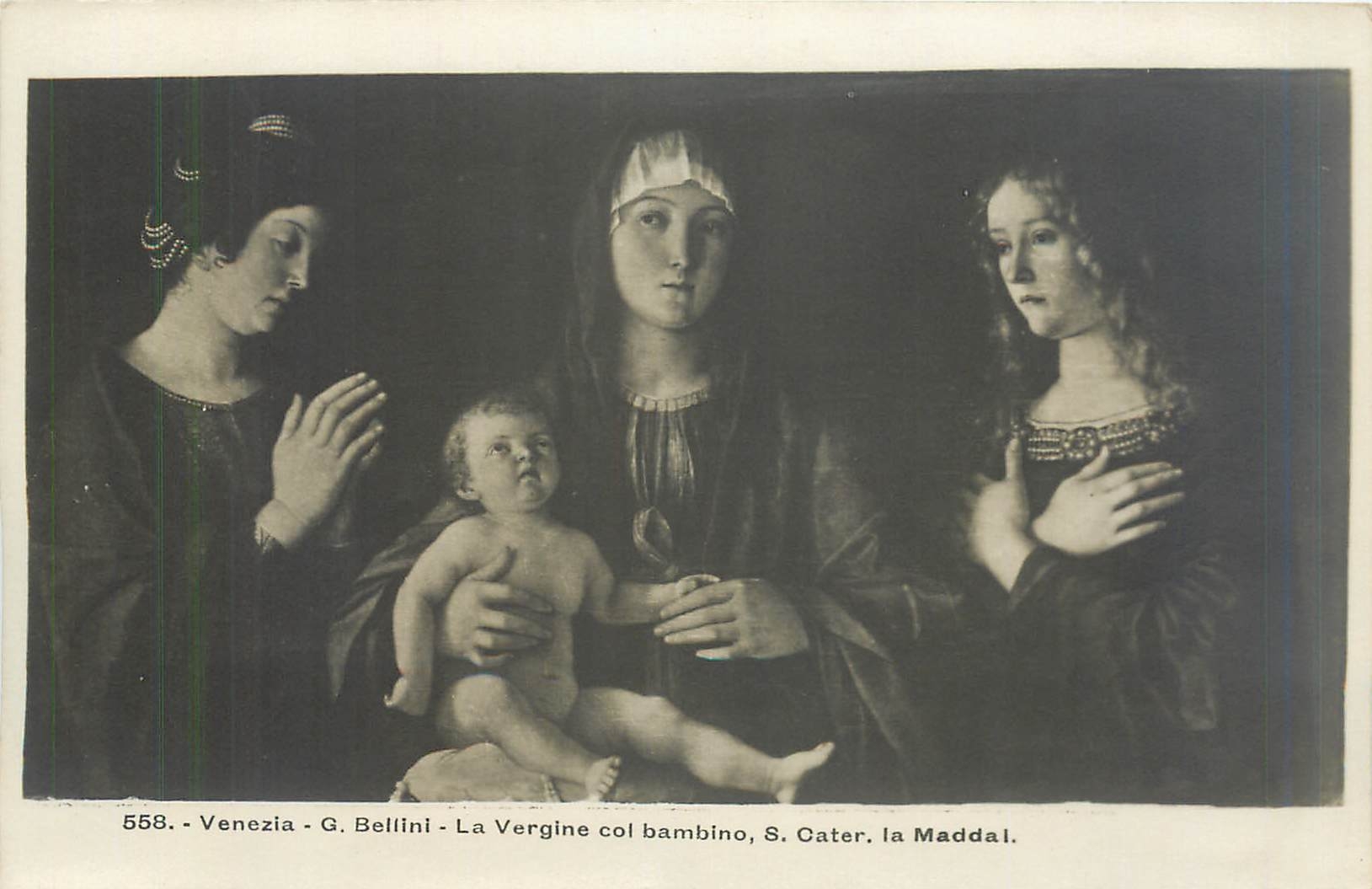 CPA Venezia G Bellini La Vergine Col bambino S Cater la Maddal