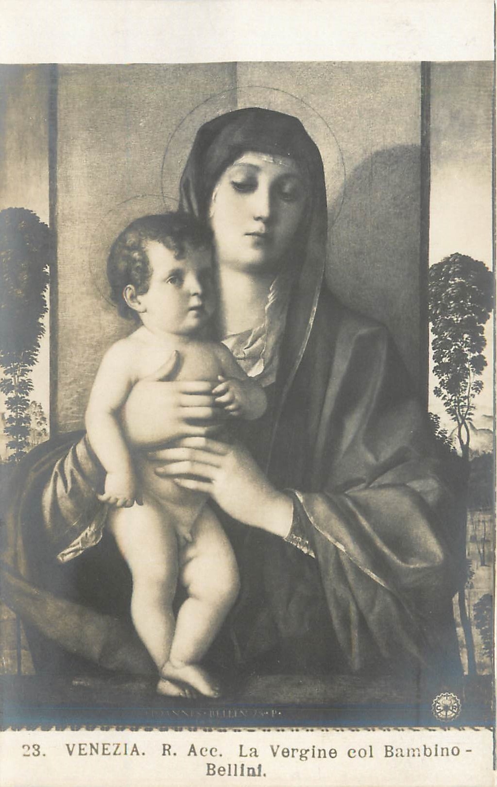 CPA Venezia R Acc La Vergine Col Bambino Bellial