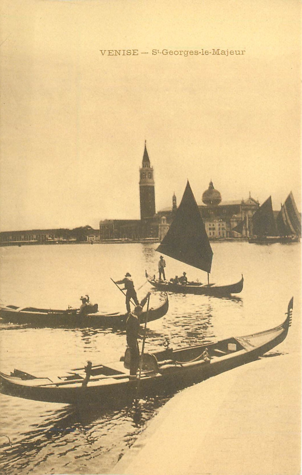 CPA Venise St Georges le Majeur Bateaux