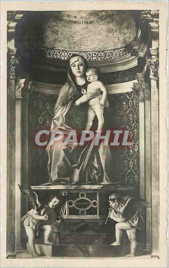 CPA Venezia Basilica di S Maria Gloriosa dei Frari Trittico (Dettaglio) Bellini