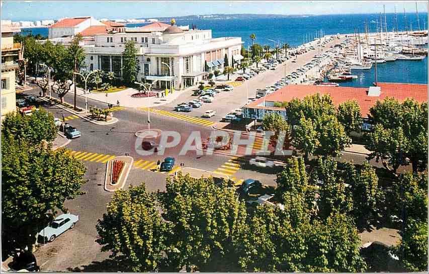 CPM Cannes Le Casino Municipal et un coin du Port