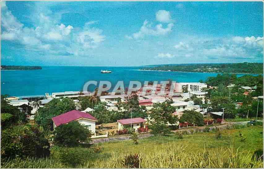 CPM The centre of Vila Overlooking the Habbour New Hebrides New Hebrida