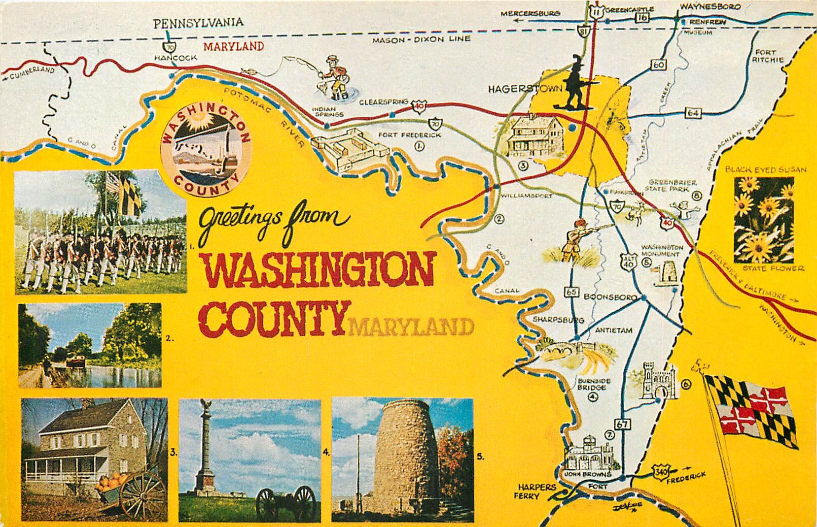 CPM Self Guided Tour Map OF Washington County Maryland