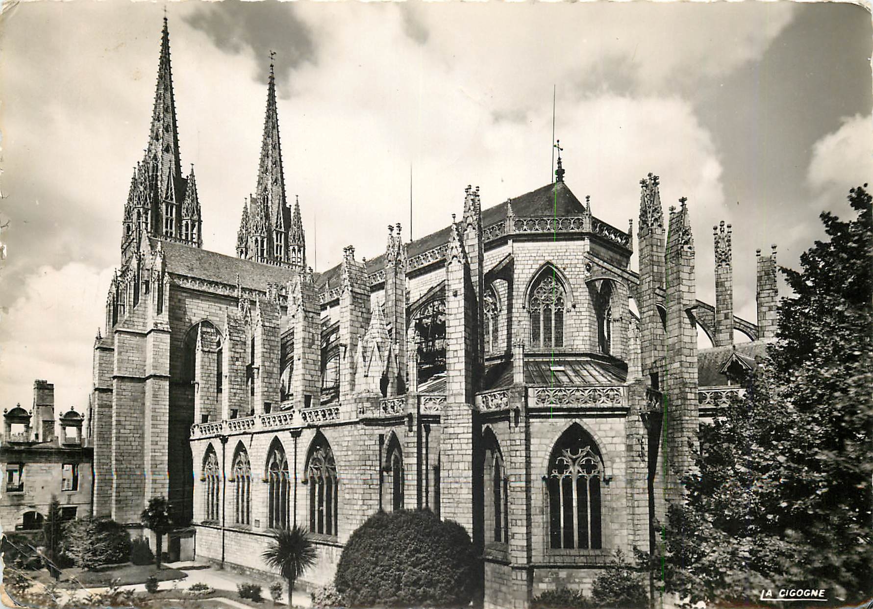 CPM Quimper (Finistere) La Cathedrale et l'Abside