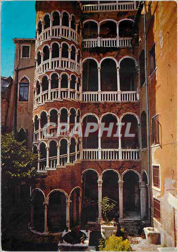 CPM Venezia Escalier Palais Contarini dit du Bovolo