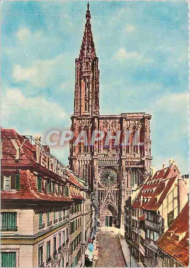CPM Strasbourg La Cathedrale et la rue Merciere