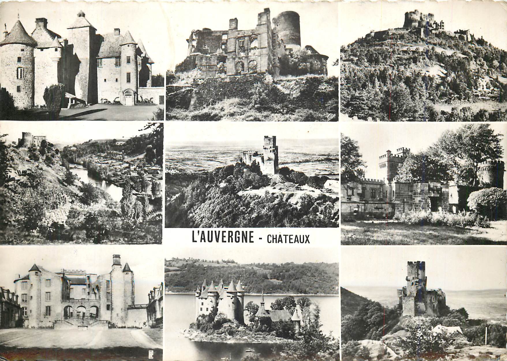 CPM L'Auvergne chateaux Cordes Muril Chouvigny Tournoel