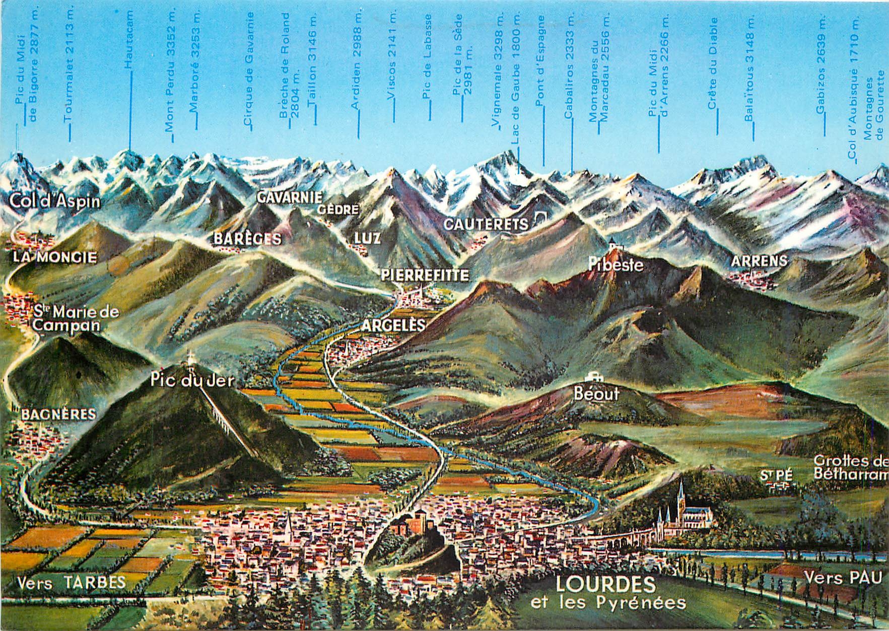 CPM Lourdes et les Pyrenees