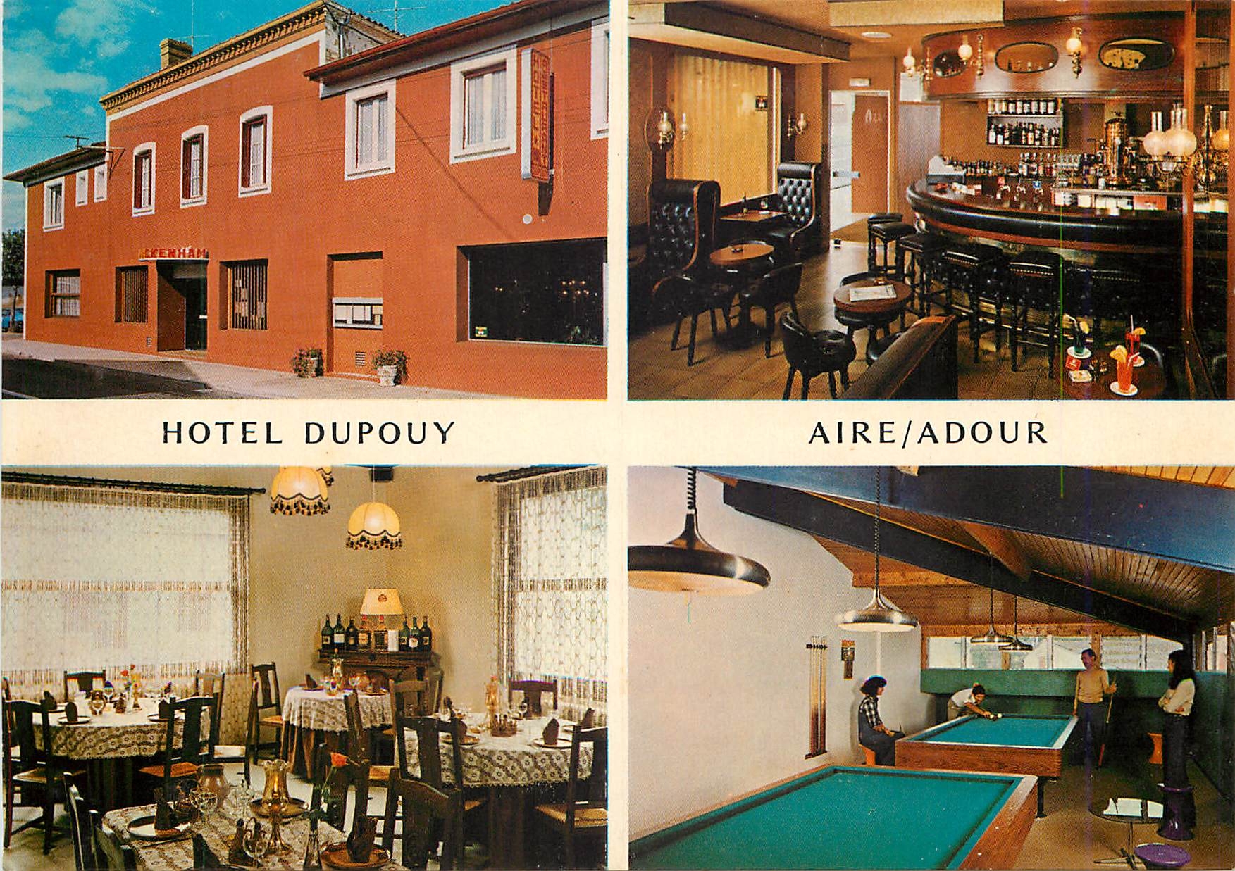 CPM Hotel Restaurant Dupouy Aire sur Adour Route de Bordeaux