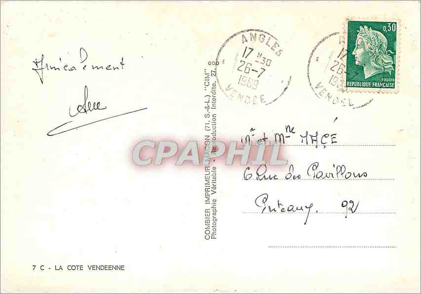 La Côte Vendéenne — Vendée — Combier Imprimeur — Reverso