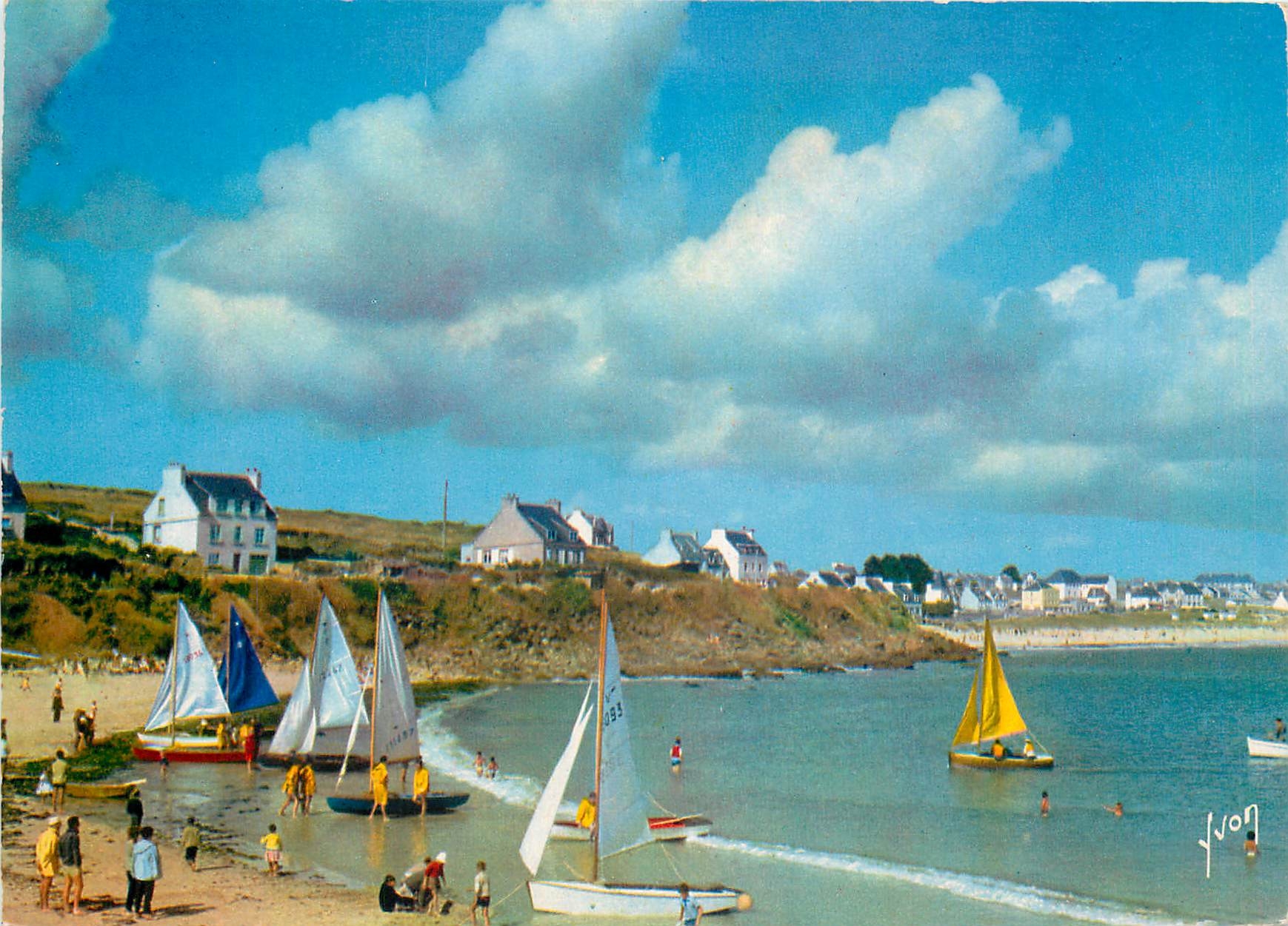 CPM Couleurs et Lumiere de France Preparatifs de Regales sur la cote de Cornouaille Bateaux