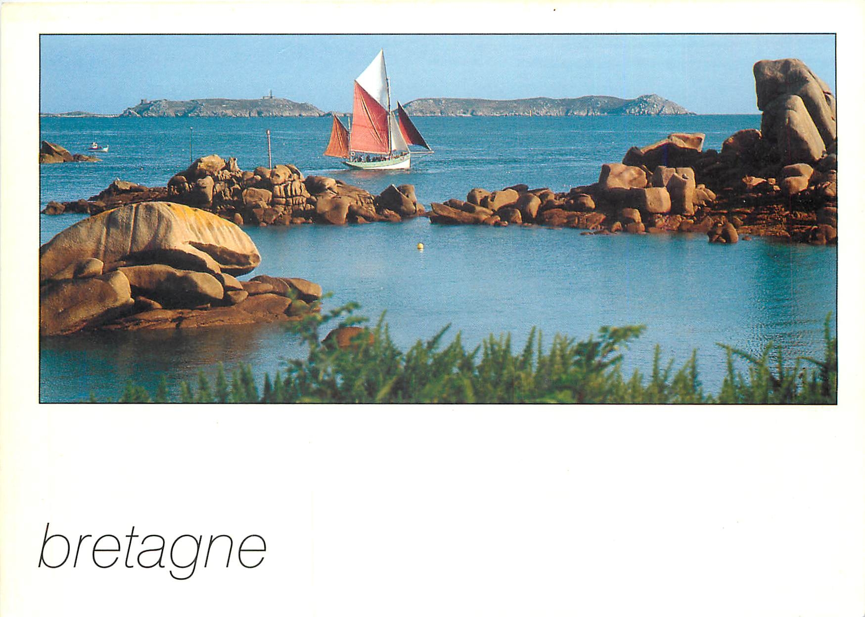 CPM Couleurs de Bretagne Vieux greement en promenade cotiere