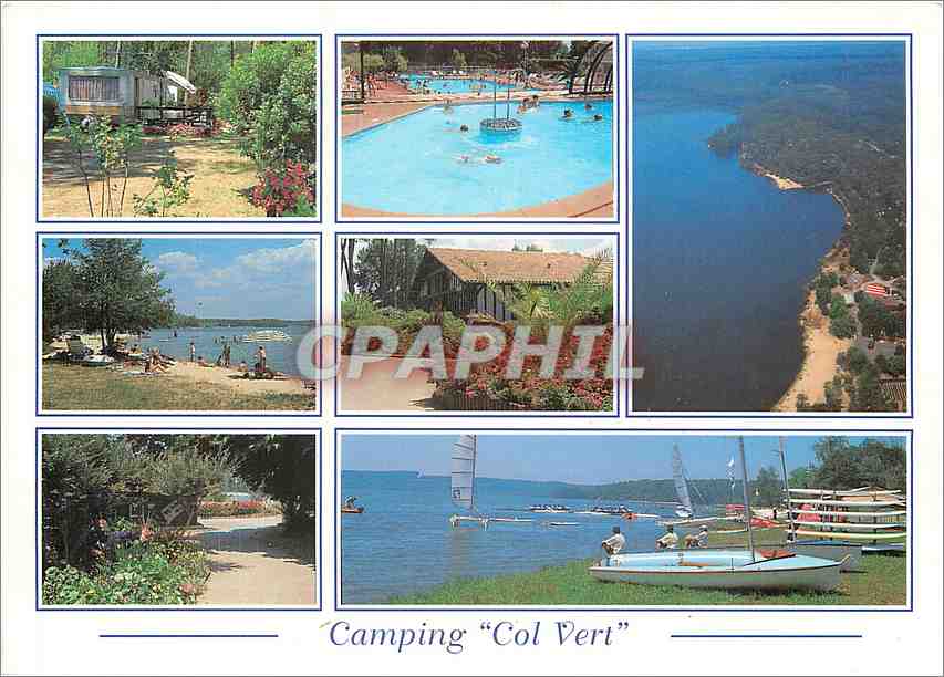 CPM La France les Landes Touristiques Camping le Col Vert