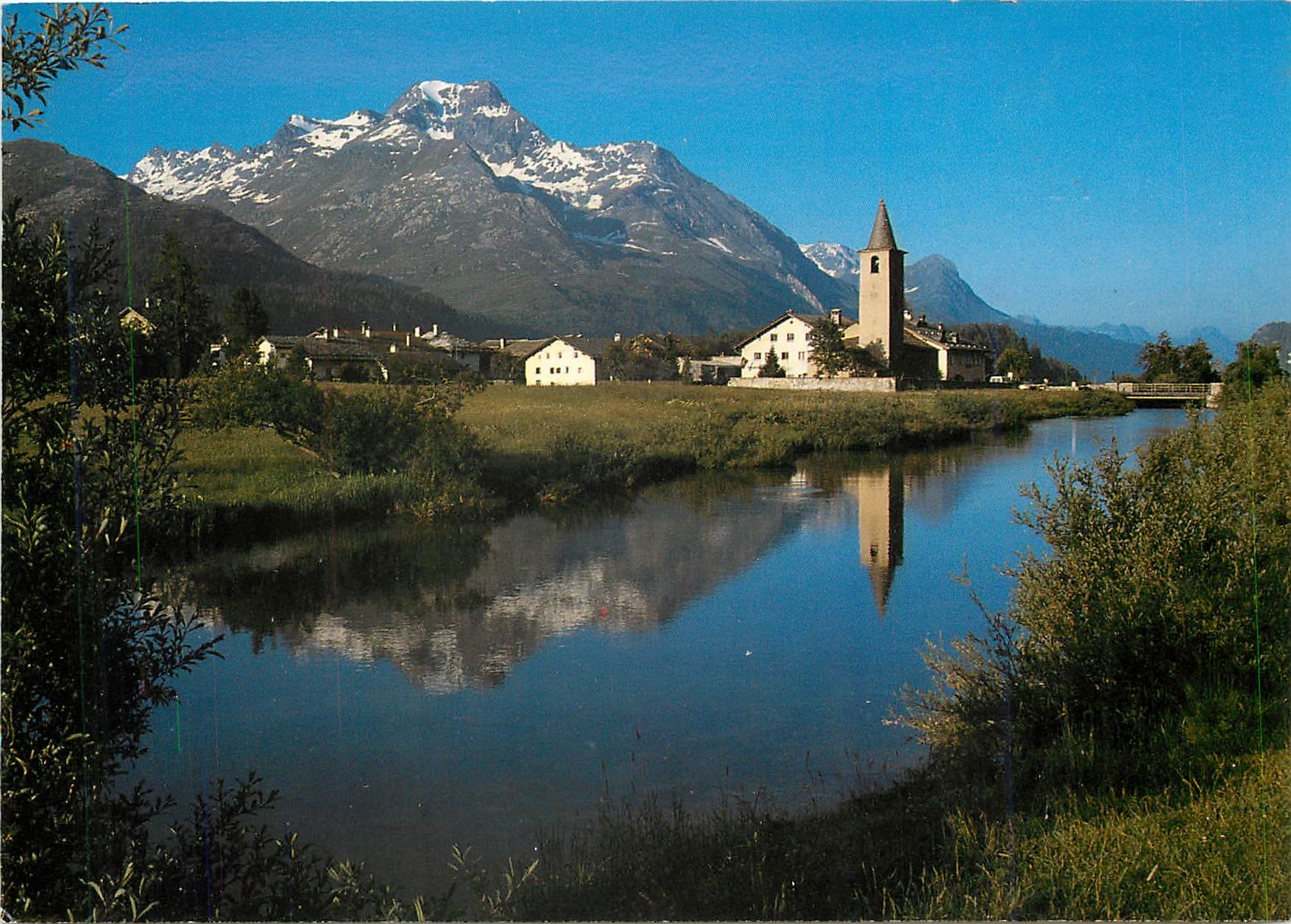 CPM Sils Baselgia 1799 m sur 5910 ft Piz la Margna 3195 m