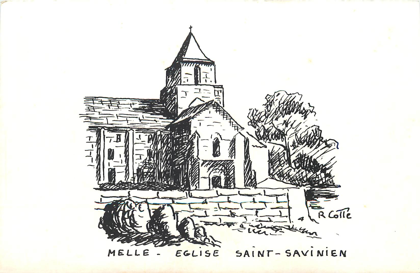 CPM Melle Eglise Savinien