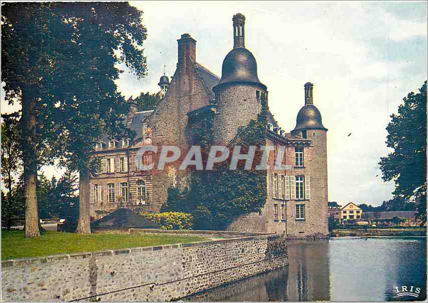 CPM Flers de l'Orne Le chateau et le lac