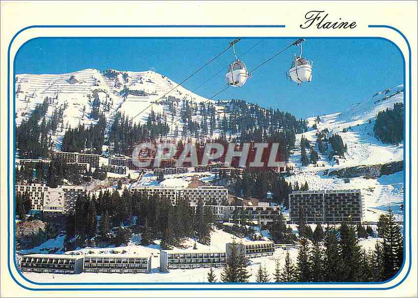 Flaine — Vue générale avec télécabine — Éditions Révalp