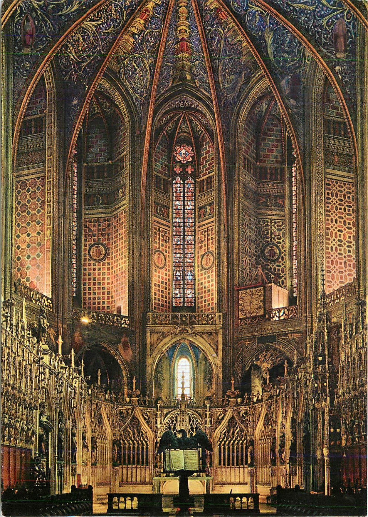 CPM Albi (Tarn) Ville d'Art Centre de Toutisme Interieur de la Basilique Cecile (XIIIe s) Le Grand C