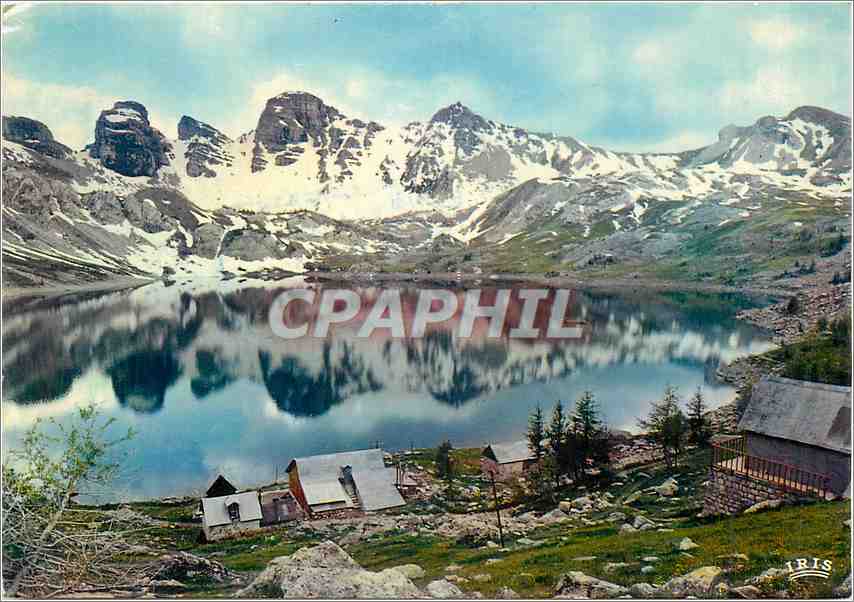 CPM Les Alpes Le Lac d'Allos Alt 2225 m