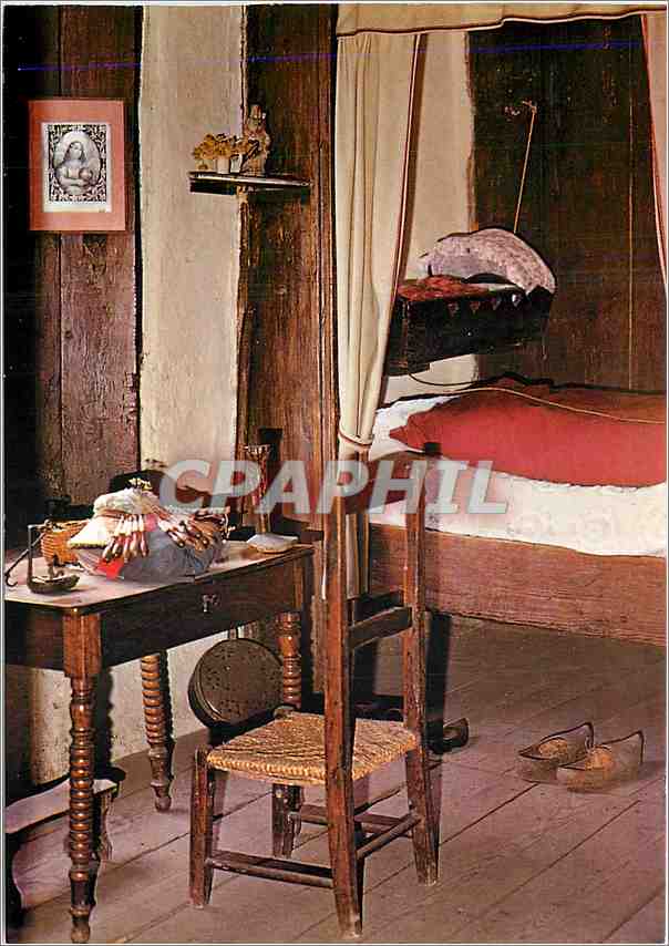 Schlafzimmer — Museum für Papiergeschichte, Moulin Richard de Bas-Ambert — Foto P. Peraudeau