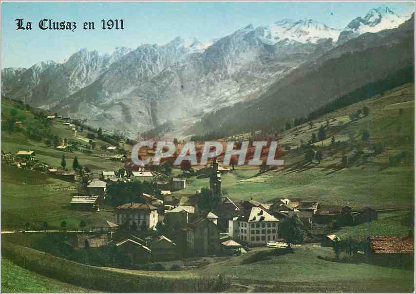 La Clusaz en 1911 — vue panoramique — Les Photographies de Rossat-Minoud
