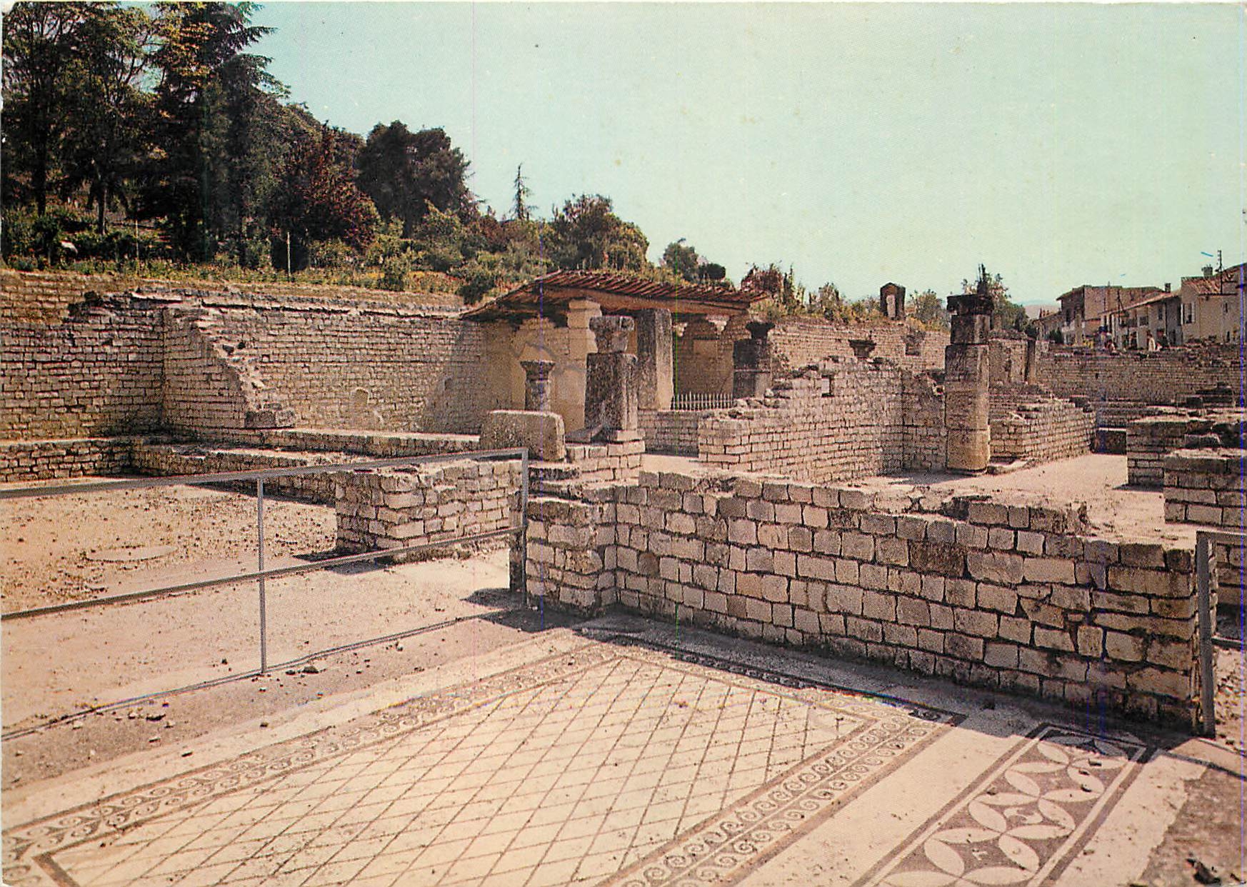 CPM Vaison la Romaine (Vaucluse) Le Pompei Francaise La Maison des Messii et Mosaique de Laraire