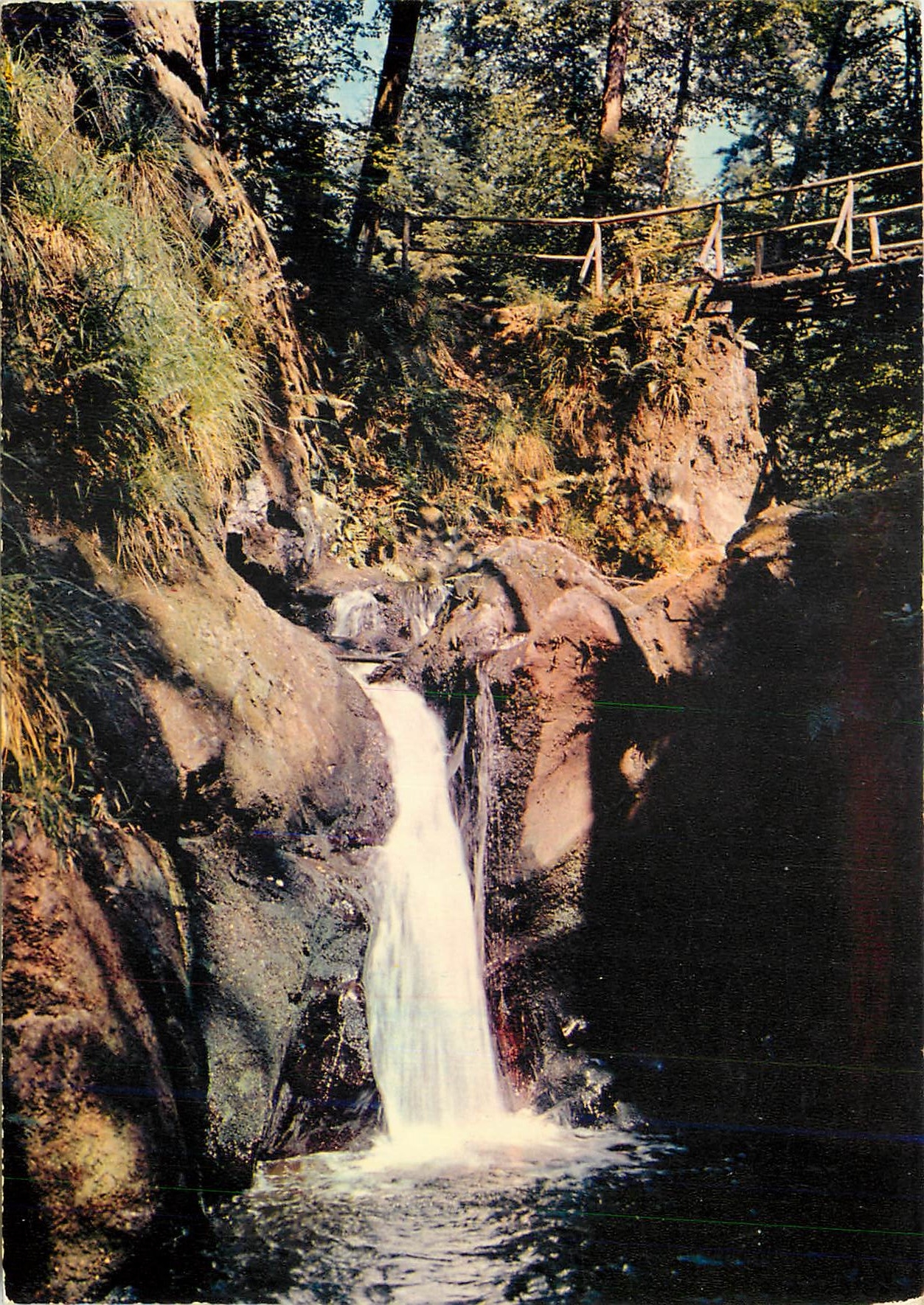 CPM Le Val d'Ajol (Vosges) alt 350 7*a 700 m cascade du Gehard