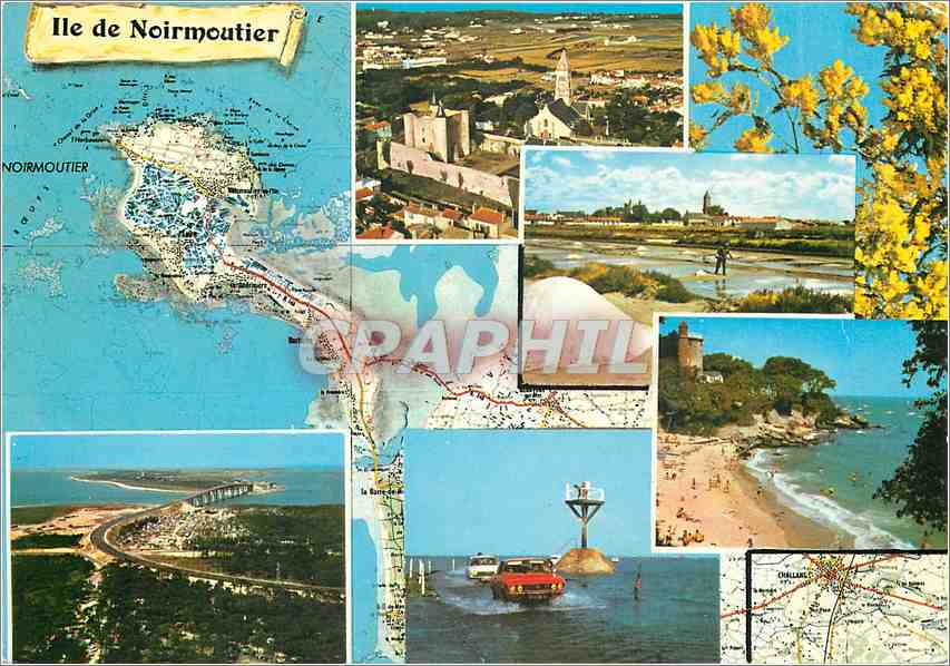 CPM Ile de Noirmoutier (Vendee) (Carte I G N)