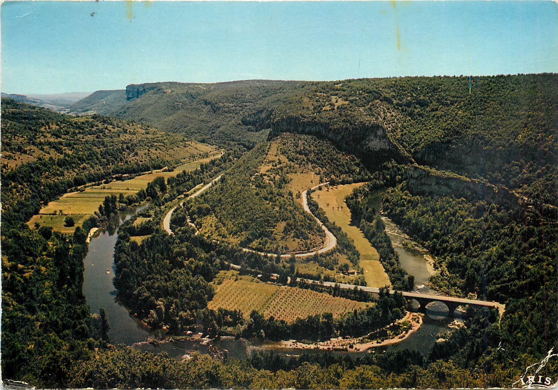 CPM Les Gorges de l'Aveyron (T et G) La Voucle de l'Aveyron au cirque de Bane pres de Saint Antonin 
