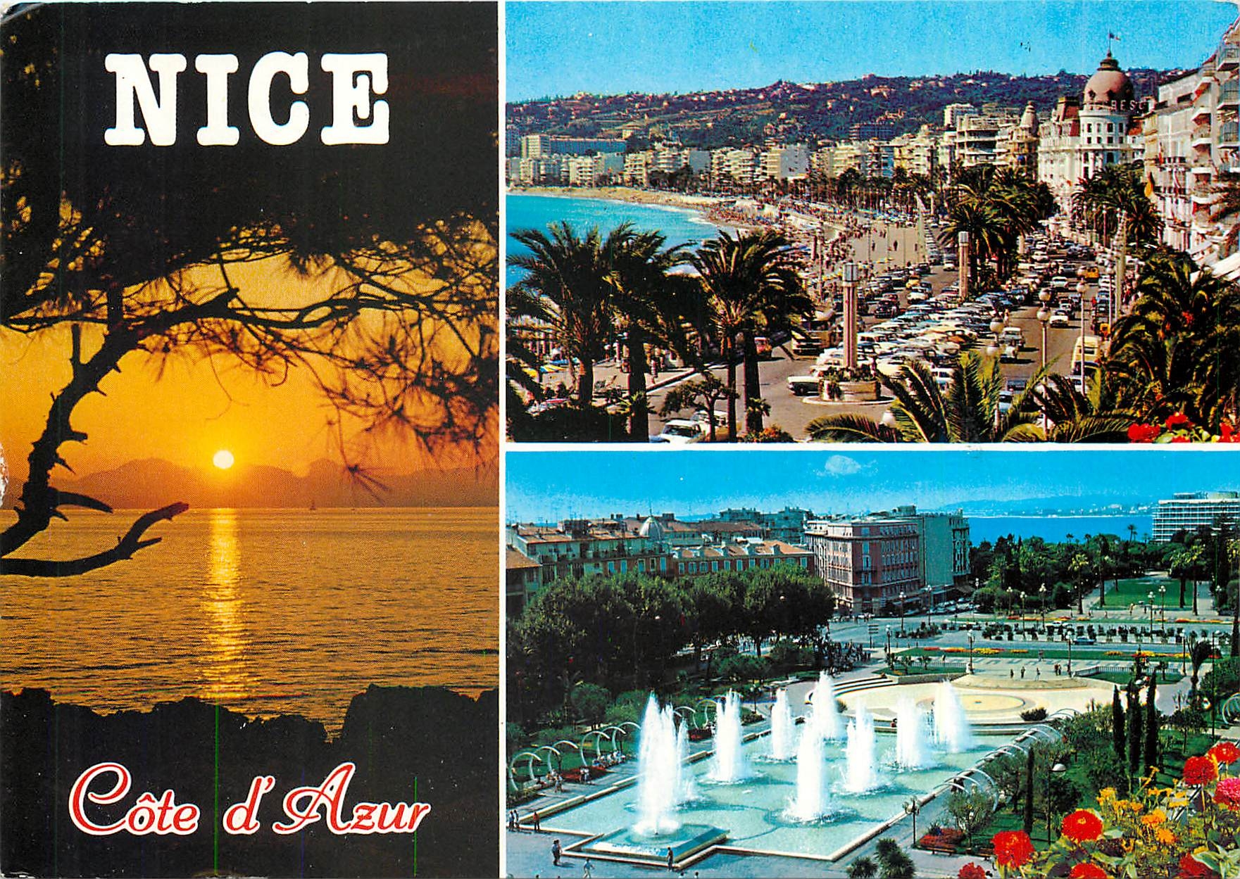 CPM Cote d'Azur French Riviera Nice (Alpes Mme) la Promenade des Anglais les Jardins du Paillon