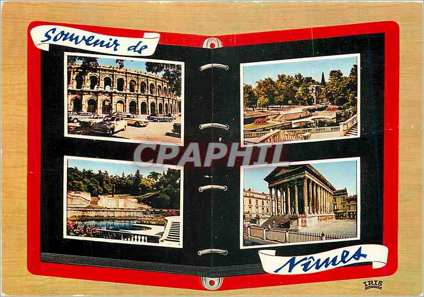 CPM Nimes (Gard) Reflets de Provence Les Arenes (Ier s av J C) Les Jardins et le temple de Diane (Ie