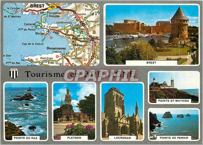 CPM Couleurs et Lumiere de France Tourisme en Bretagne dans le Finistere Bresdt Pointe du Raz Pleybe