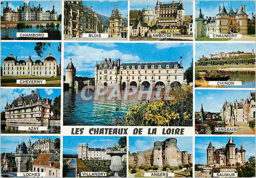 CPM Les Chateaux du Val de Loire au centre chenonceaux