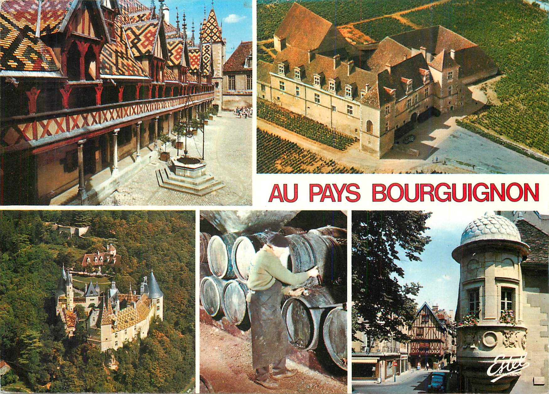 CPM Au Pays des Grand Crus Beaume la cour d'honneur de l'Hotel Dieu Le Clos