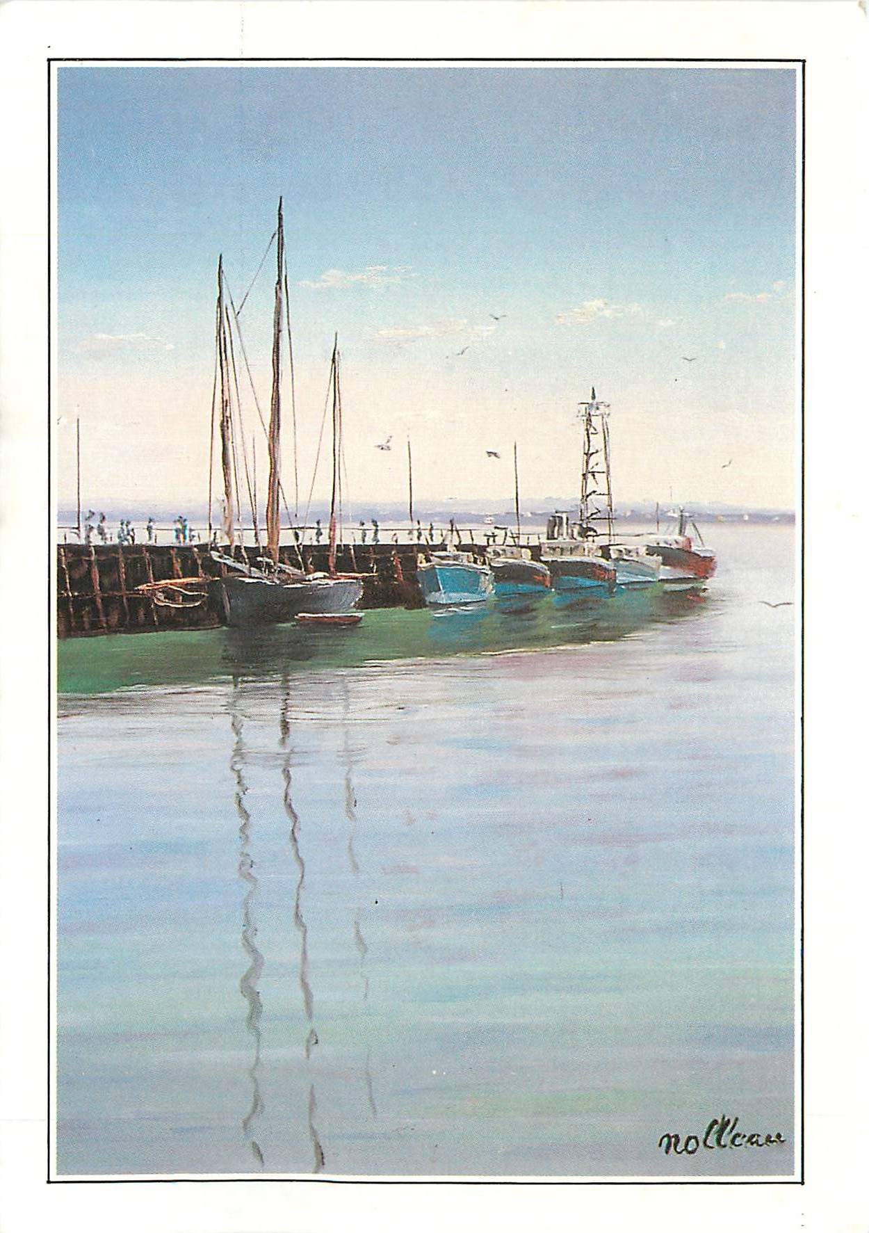 CPM Tableaux de Yves Nolleau La Baie du Mont St Michel
