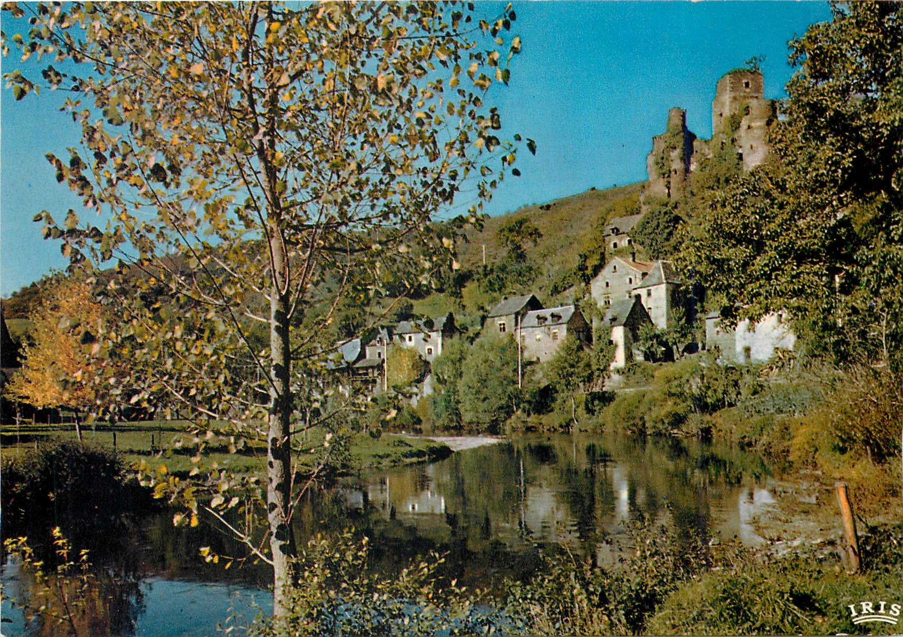 CPM Gorges de l'Aveyron Belcastel Le Chateau fort et les Vieilles maisons