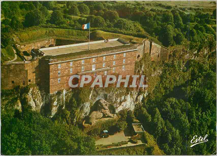 CPM Belfort (Terr de Belfort) Vue aerienne du chateau et du Lion