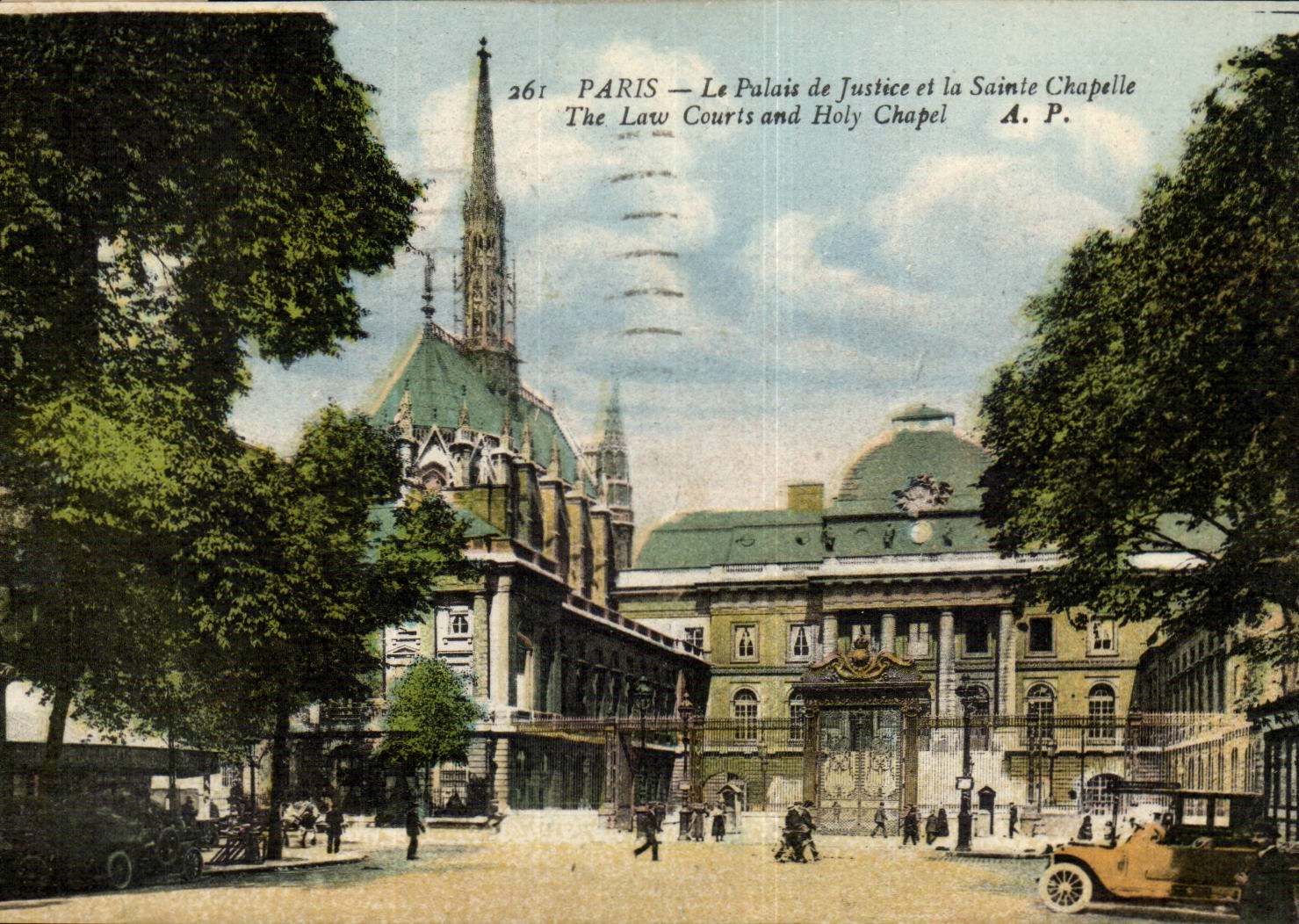 Paris CPA Le palais de Justice et la Sainte Chapelle