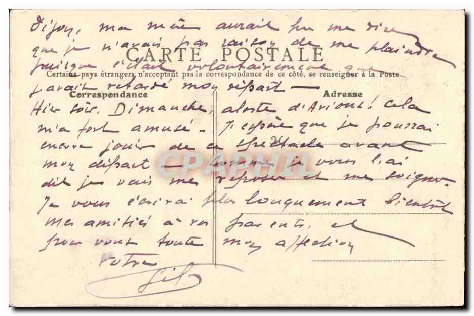 Asnieres CPA Ecole Ozanam un coin du parc — Rückseite