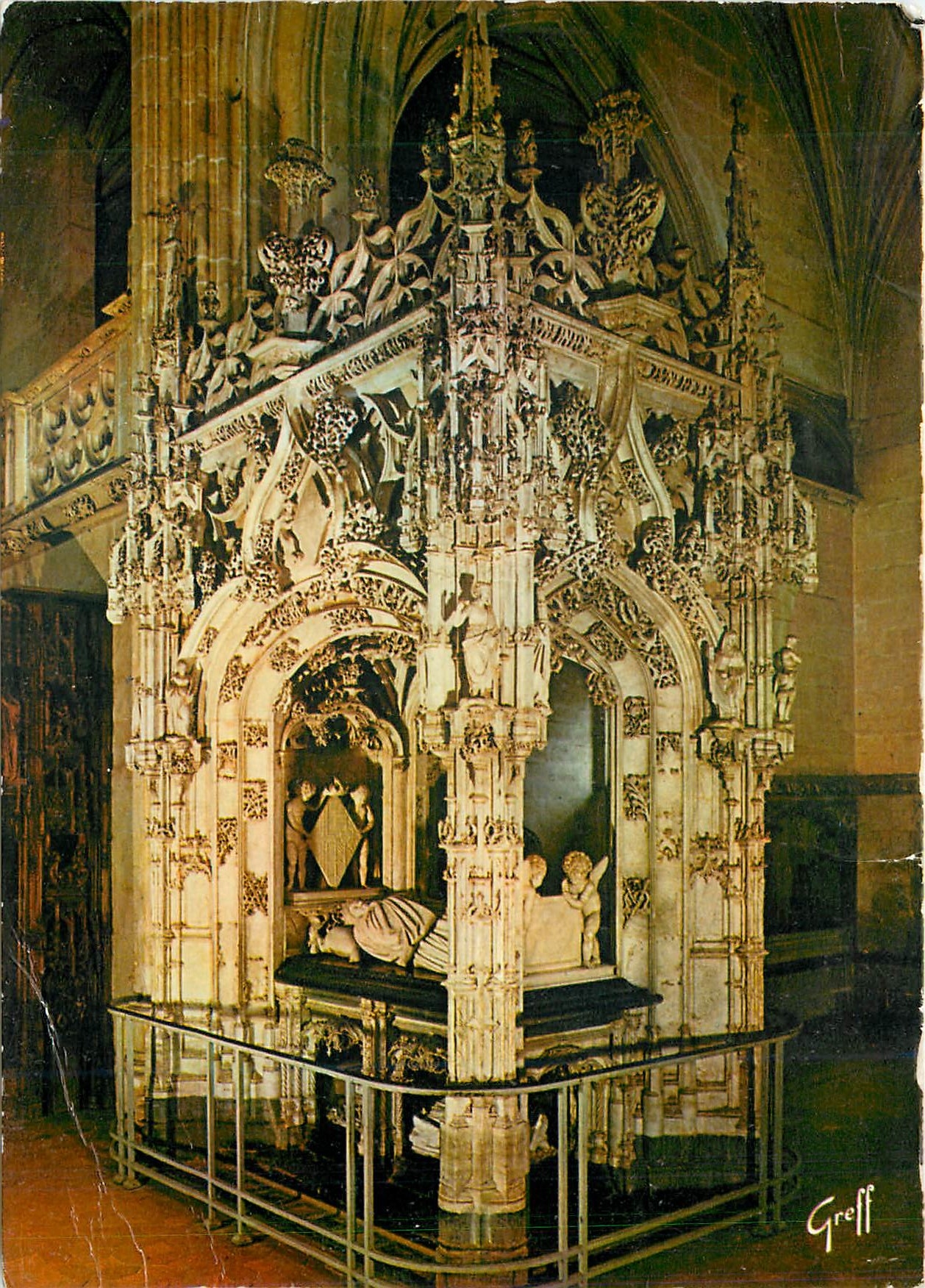 CPM Bourg en Bresse (Ain) Eglise de Brou Tombeau de Marguerite d'Autriche (XVIe s)