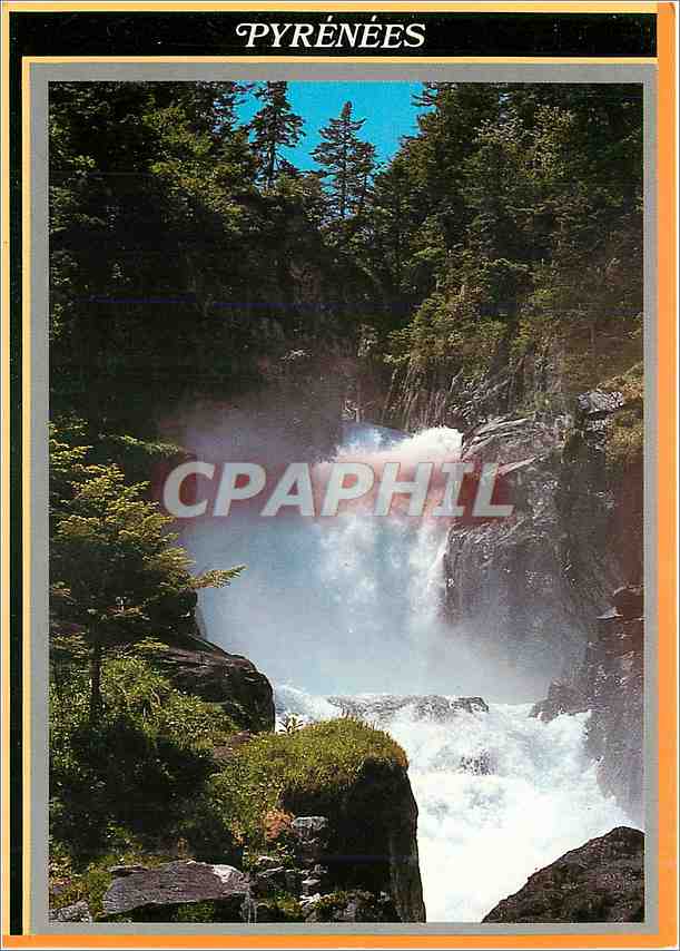CPM J'Aime les Pyrenees Cascade de Bousses 1390 m