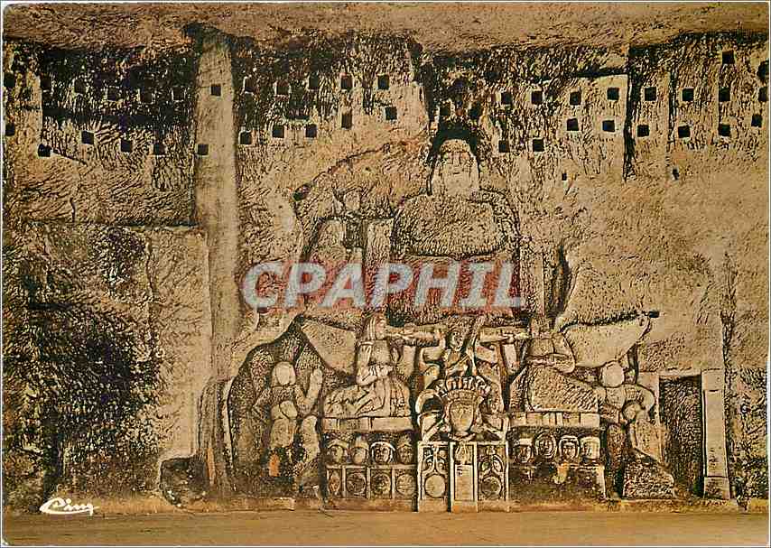 Felsrelief — archäologischer Fundort — Cing