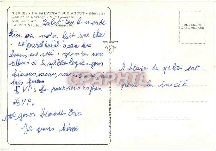 CPM La Salvetat sur Agout Station Verte — Back