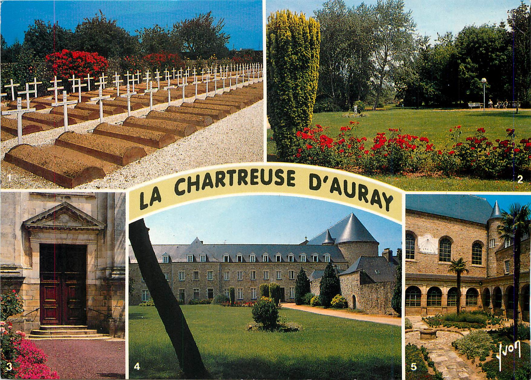 CPM La Bretagne La Chartreuse d'Auray La cimetiere des religieuses les Jardins