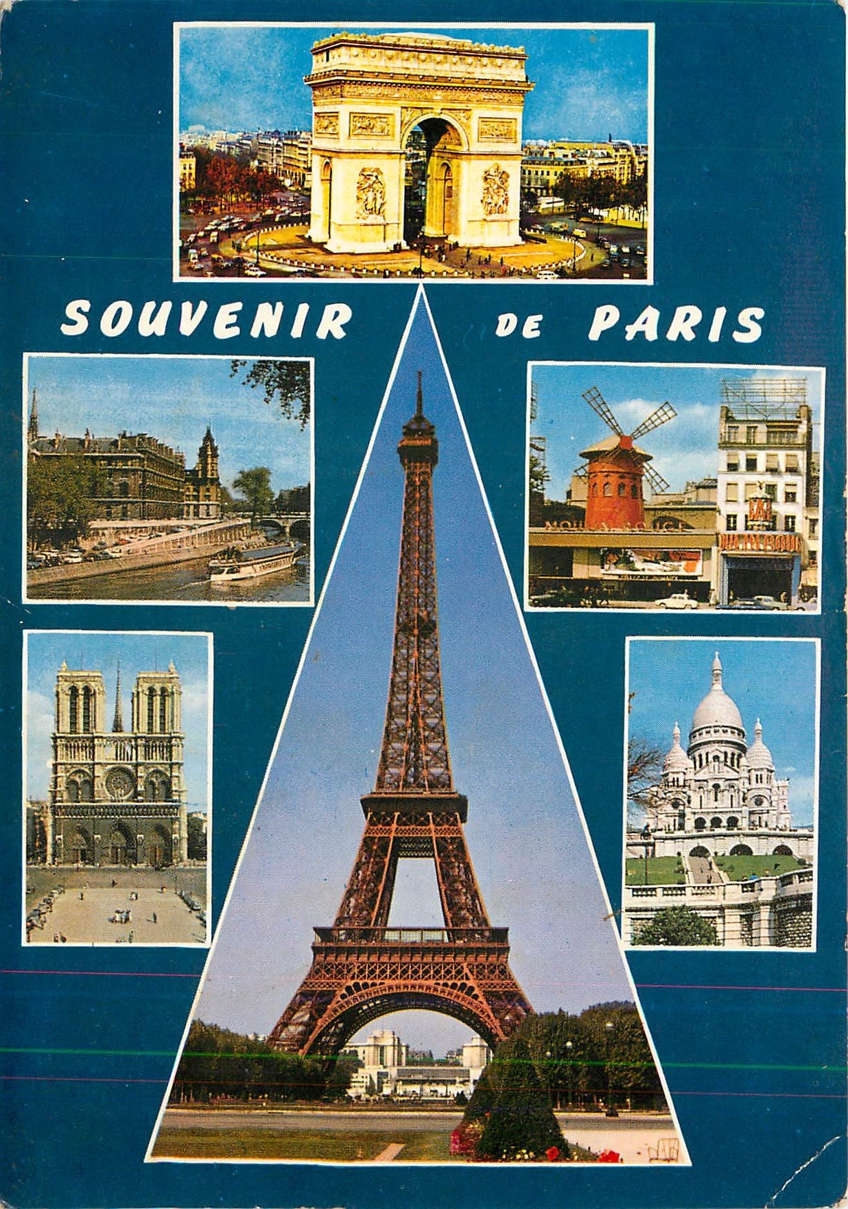CPM Paris Souvenir de Paris Arc de Triomphe Conciergerie