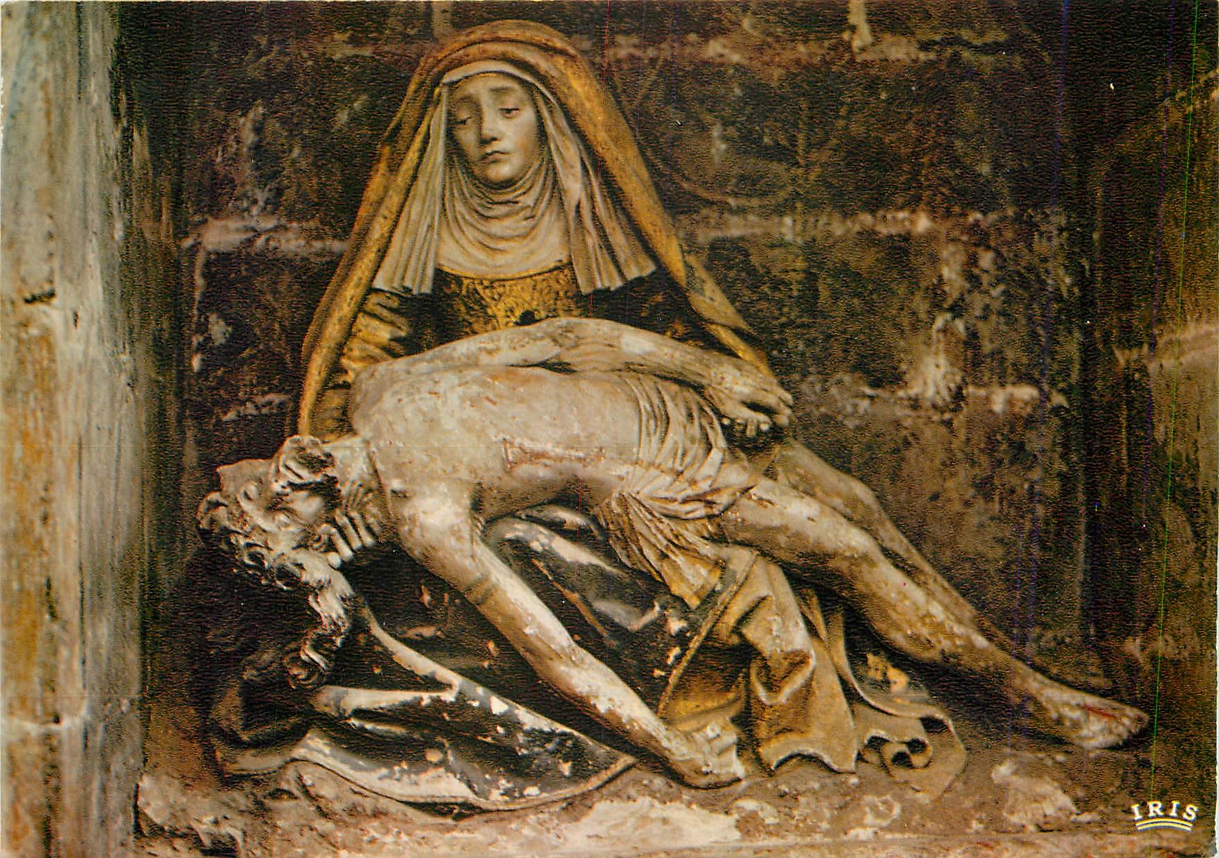 CPM Cite de Carcassonne (Aude) Eglise Saint Nazaire Pieta du XVIe s